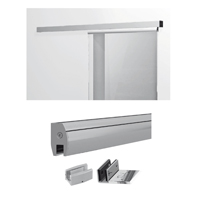 Montaje de Magneo CS80 en puerta de vidrio mediante pinzas