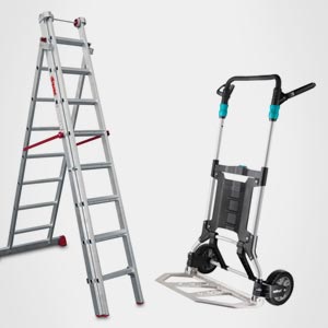 Carretillas, escaleras y plataformas transporte