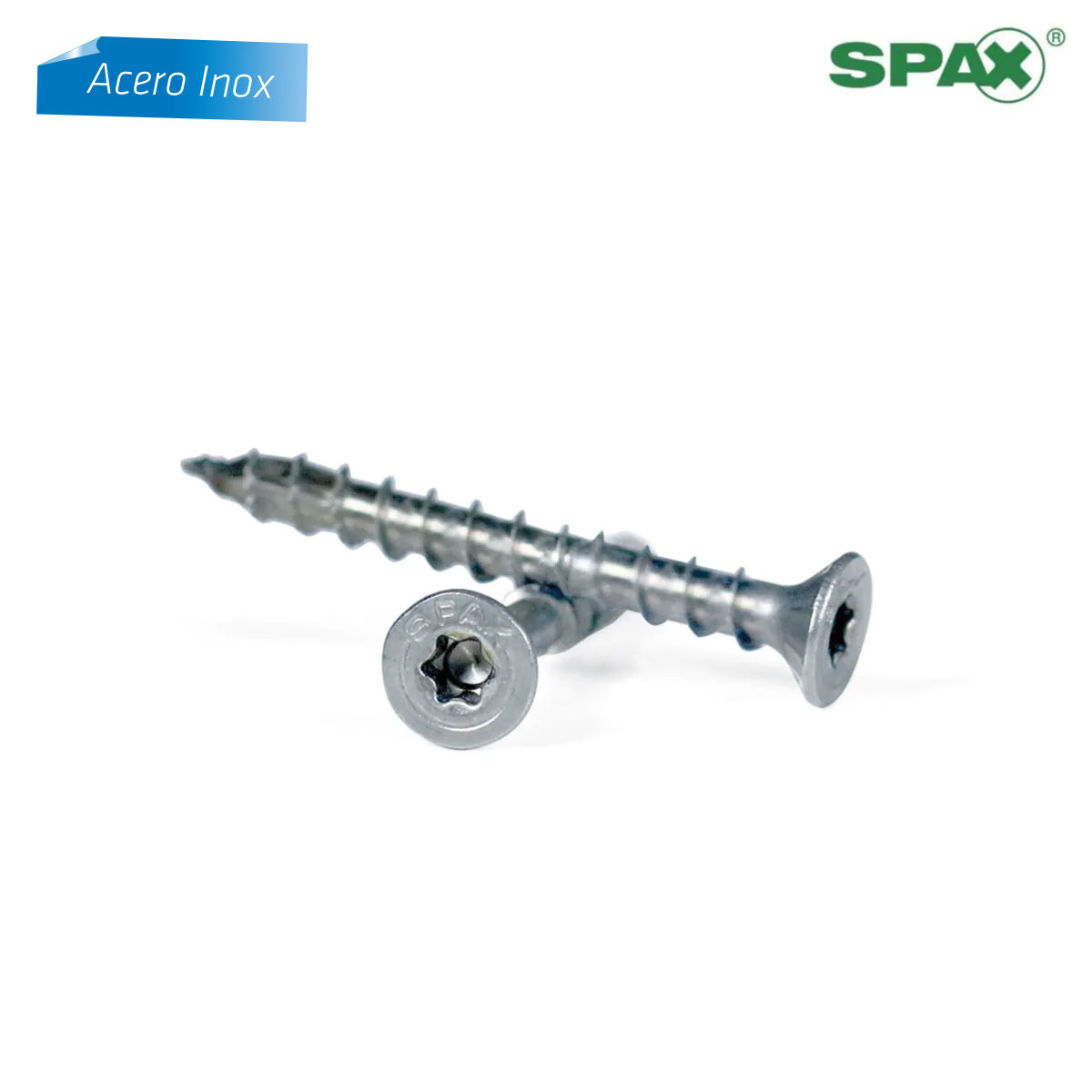 TORX T-STAR - Tornillo Spax de cabeza plana acero inox