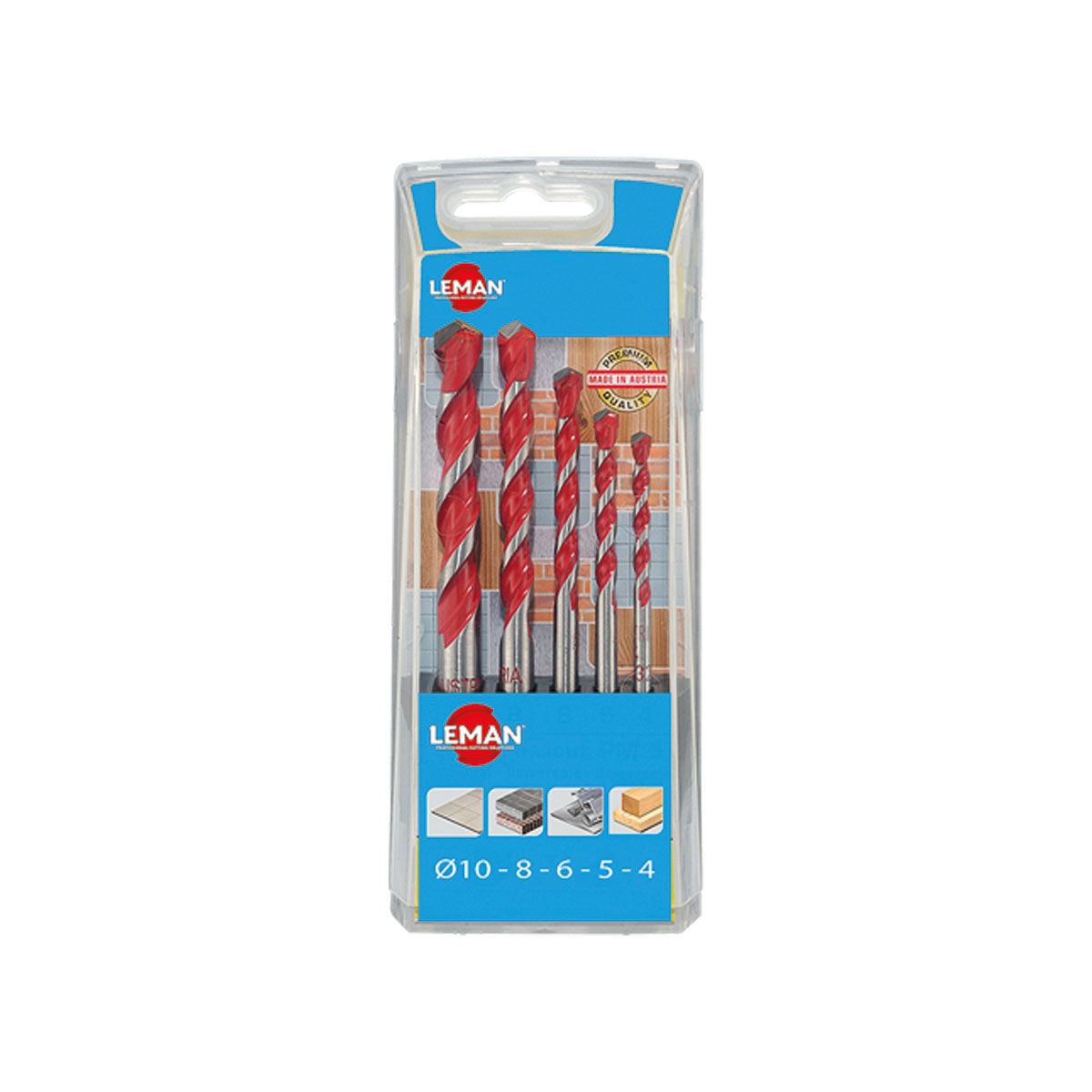 Caja de 5 brocas multimateriales