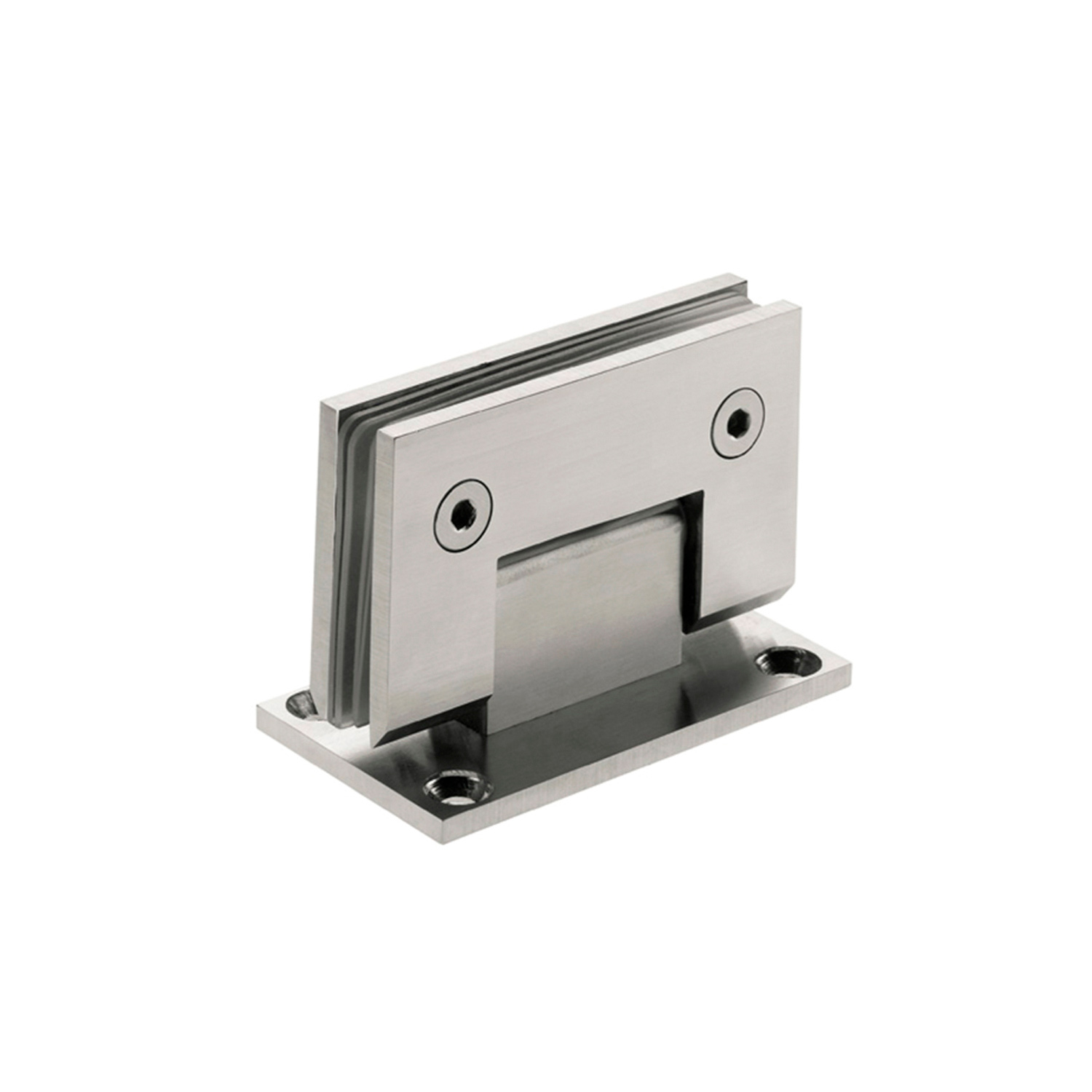 Bisagra fijación pared para puertas batientes de cristal o vidrio