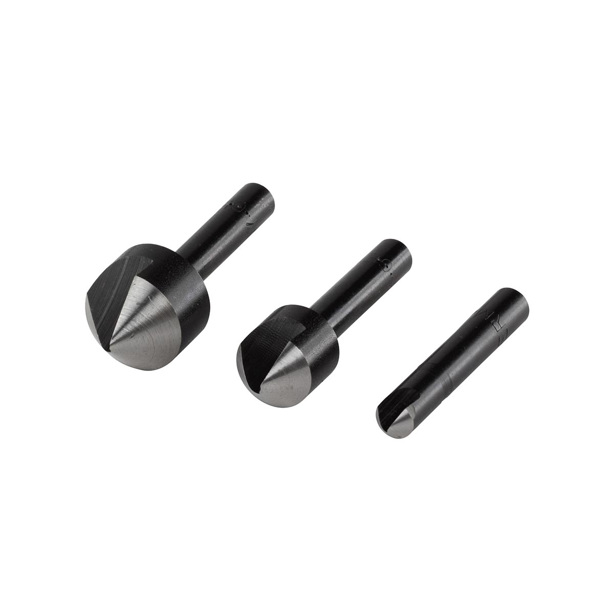 Jgo. 3 brocas avellanadoras para madera, plástico y metal no férreo