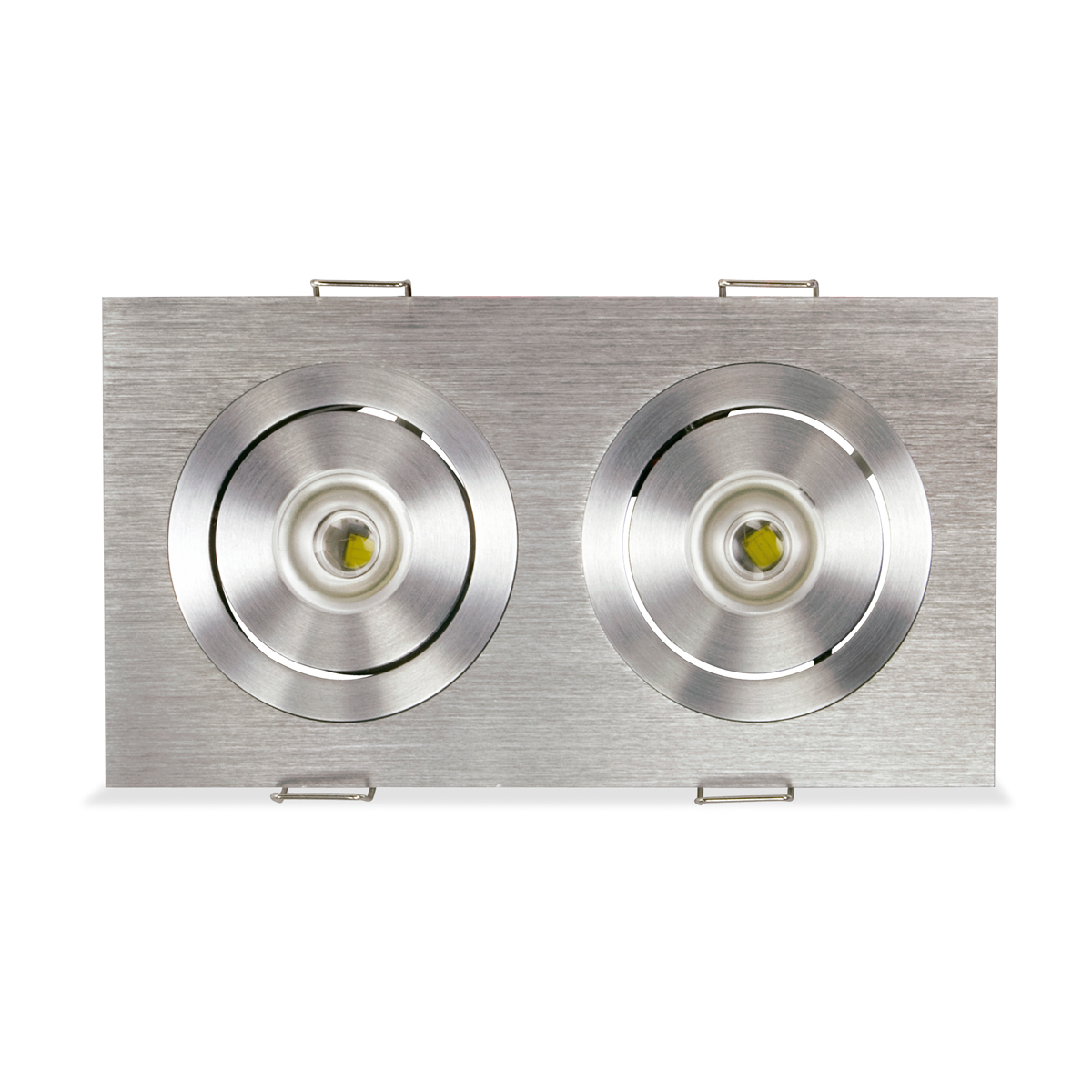 Foco Domino Led Basculante 2 X 3w * * * * * * * * * * * * * * * * * * * * * * * * * *