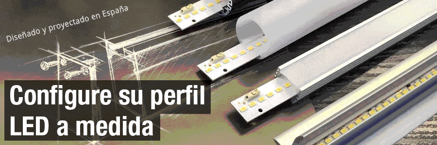 Configurador de perfiles Led a medida Configurador perfilería Led